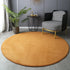 Round Coral Velvet Carpet for Living Room Coffee Table Floor Rug Short Plush Foot Mat for Children's Play